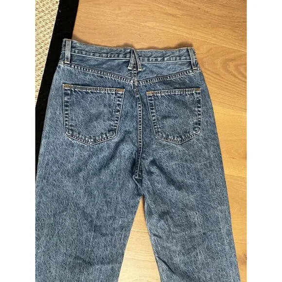 SLVRLAKE London Straight Leg High Rise Ankle Jeans is Sonoma Sz 28